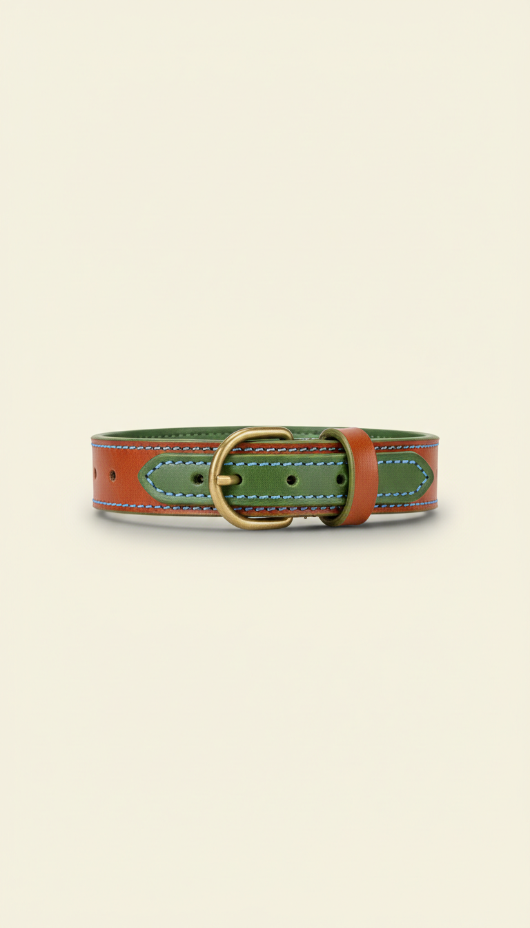 Designer Leather Dog Collar