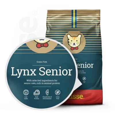 Lynx Senior, 7 kg | Grain free kibbles for senior cats with sensitive skin & stomachs